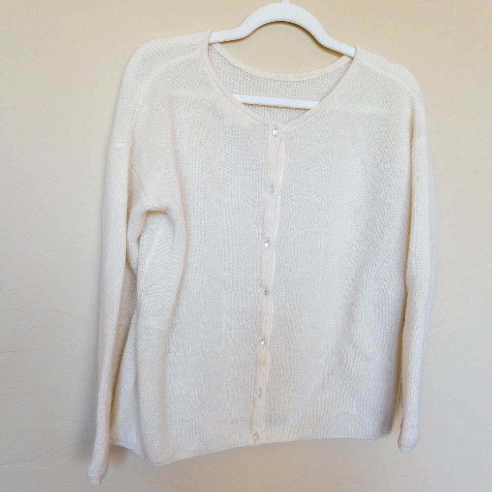 Sézane Gaspard Cardigan size M Ecru
